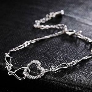 ❤️❤️Sterling Silver Heart Anklet ❤️❤️